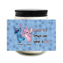 Load image into Gallery viewer, Personalized Ohana Candle Custom Name Couples Gift
