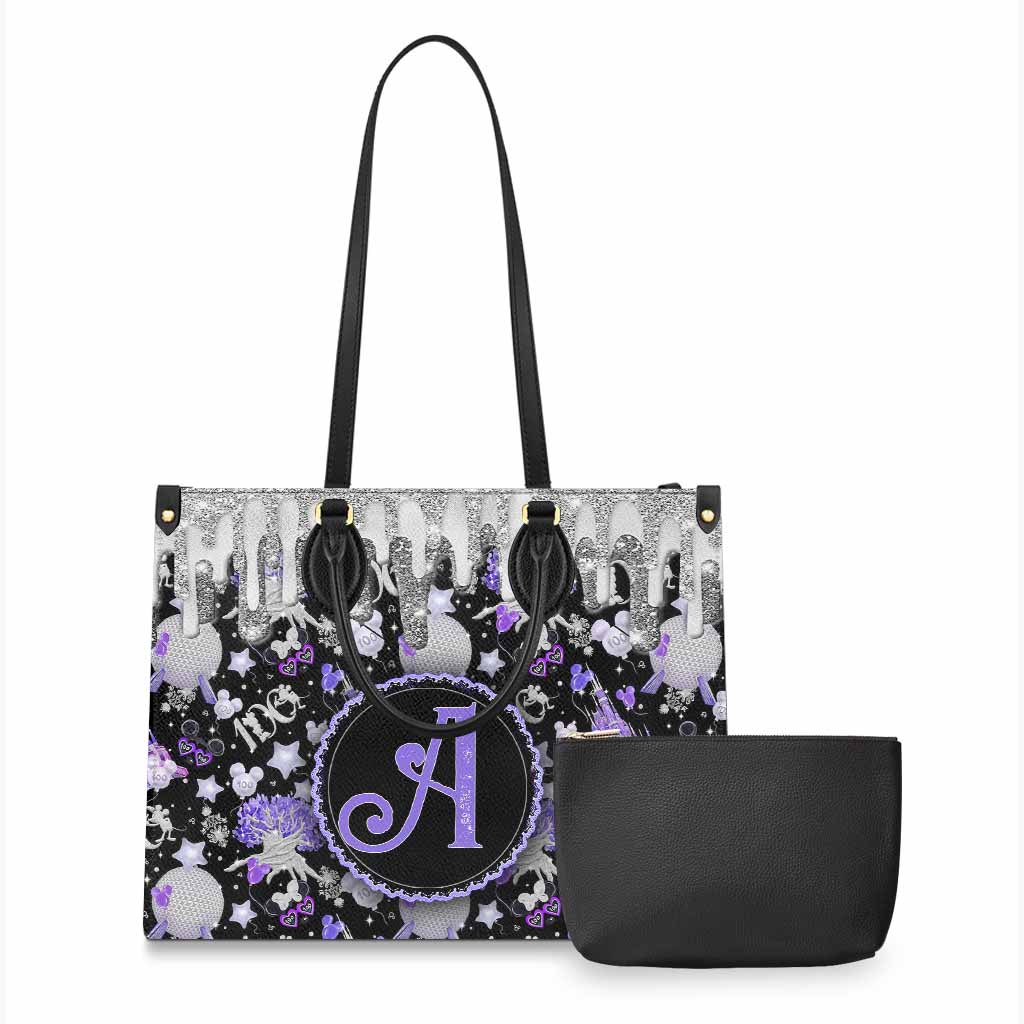 Personalized Leather Handbag with Magical Dripping Design for Women