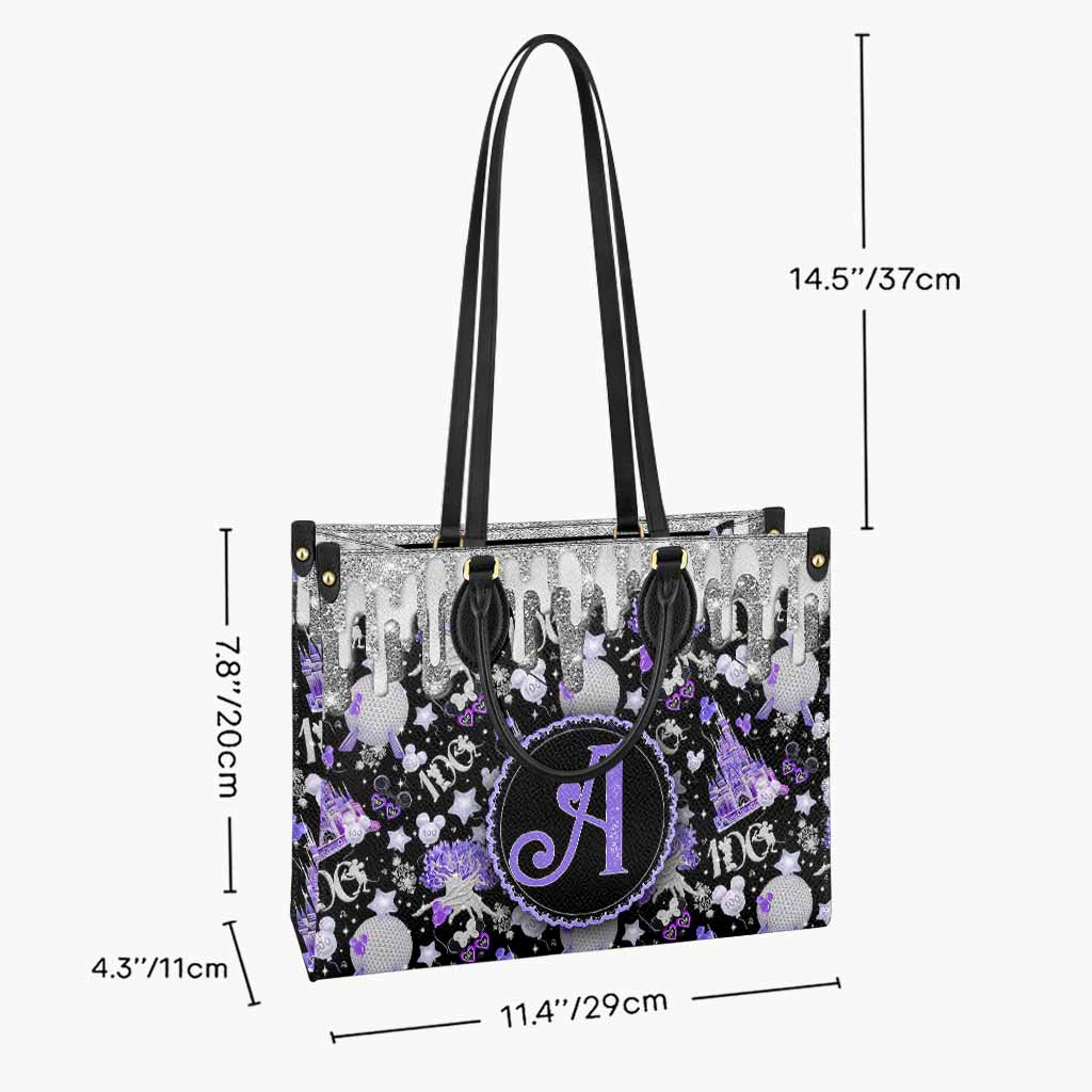 Personalized Leather Handbag with Magical Dripping Design for Women