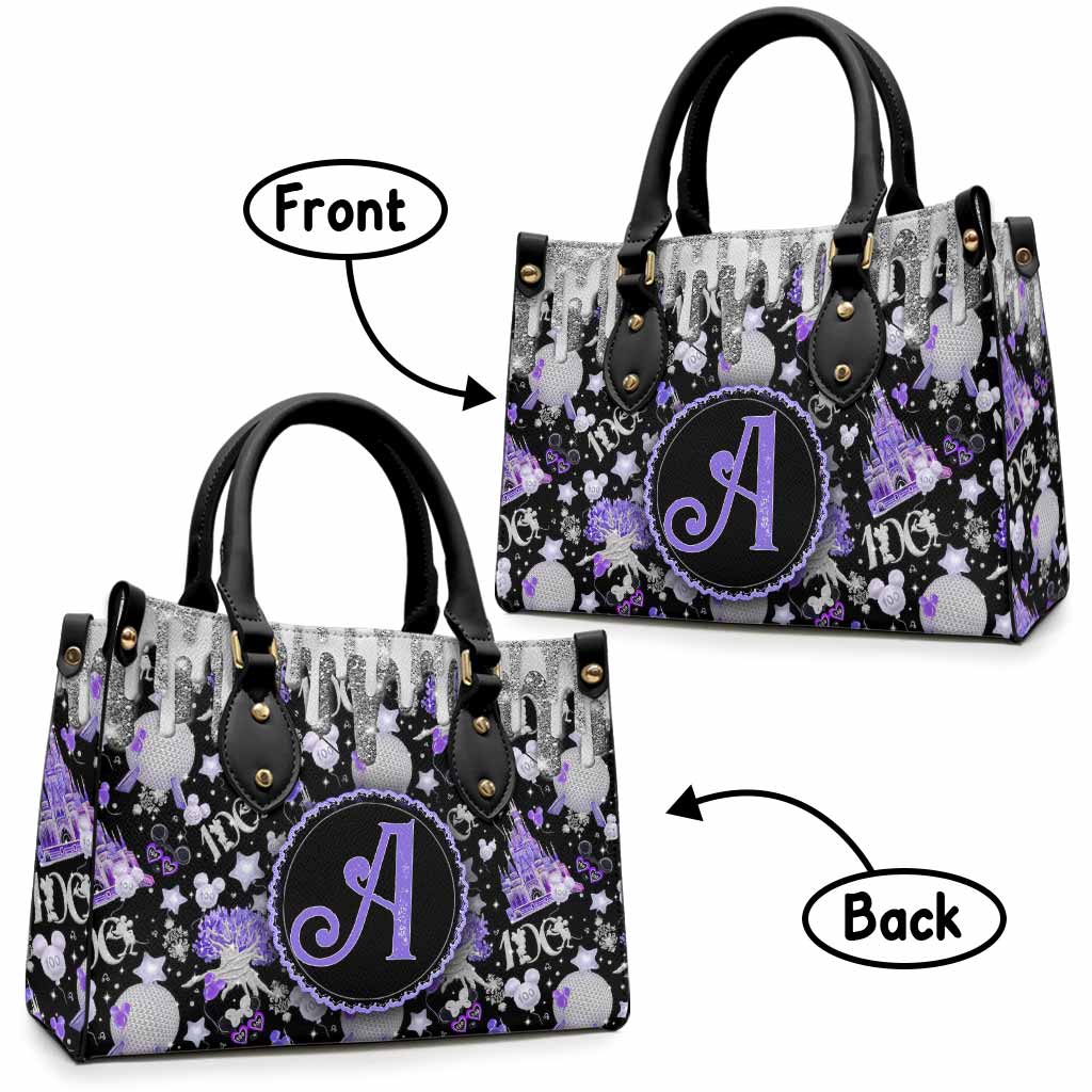 Personalized Leather Handbag with Magical Dripping Design for Women