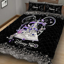 Load image into Gallery viewer, Personalized Disney 100 Years Of Wonder Quilt Set with Pillow Covers
