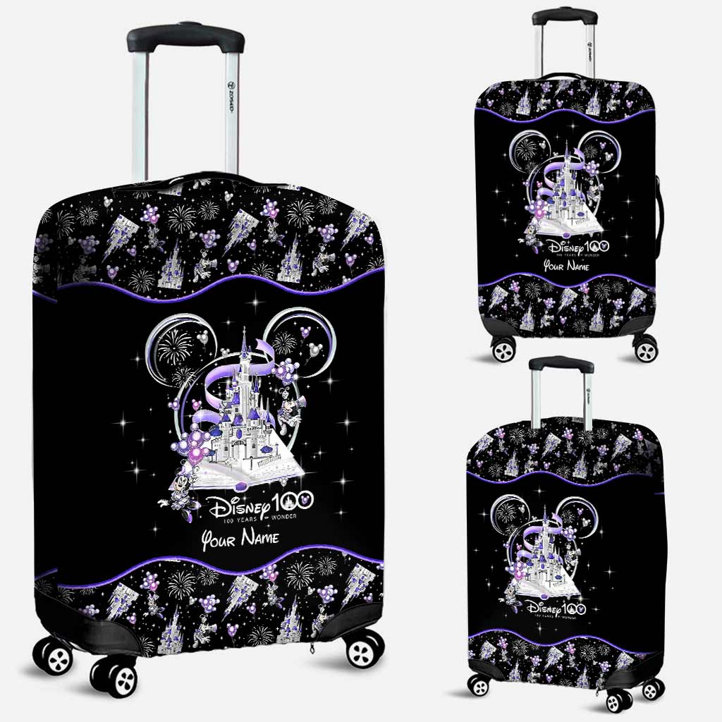 Personalized Disney 100 Years Luggage Cover Custom Name Gift