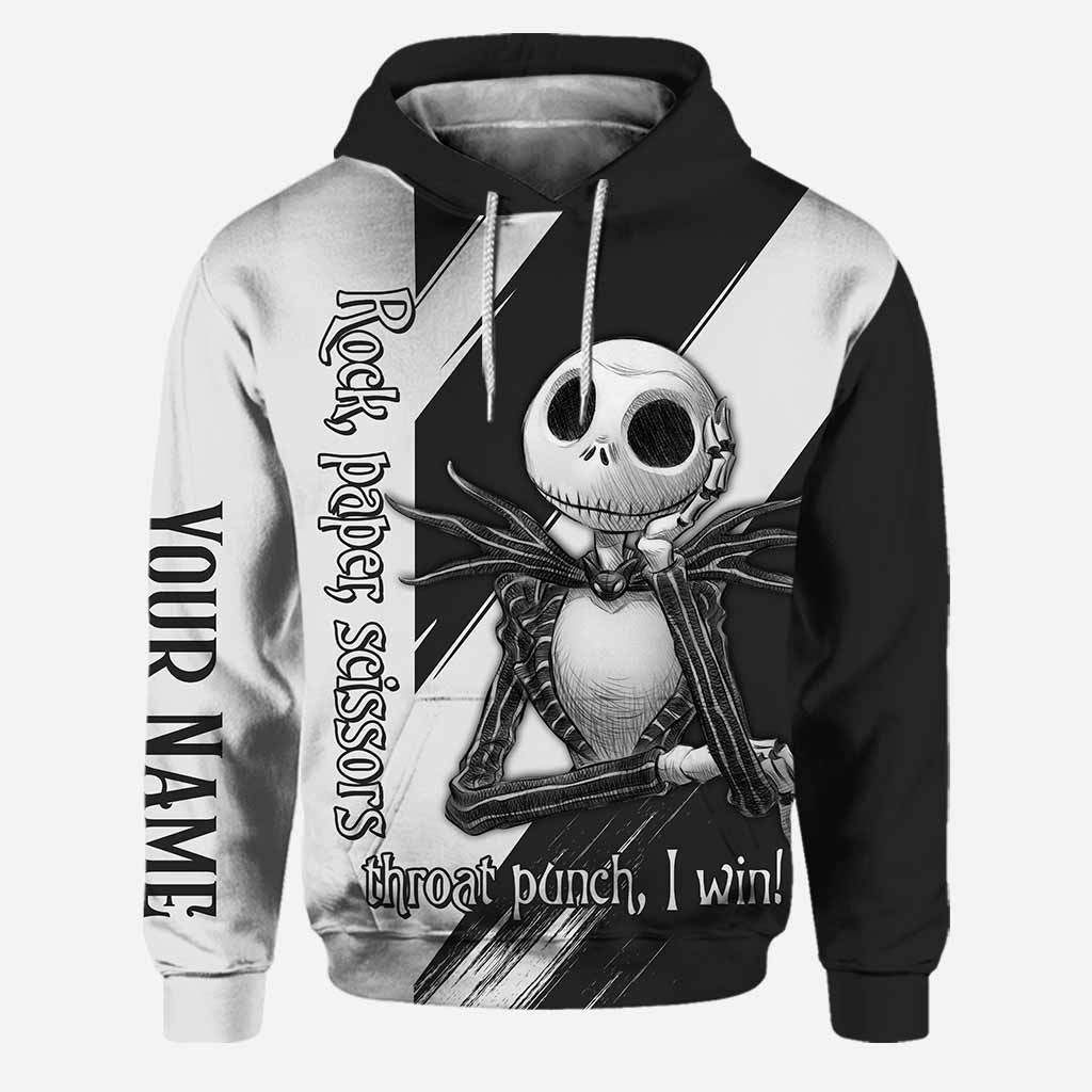 Personalized Rock Paper Scissors Hoodie & Leggings Gift for Halloween