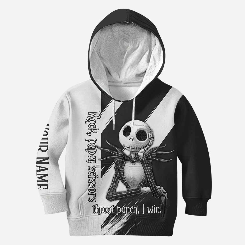 Personalized Rock Paper Scissors Hoodie & Leggings Gift for Halloween