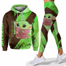 Load image into Gallery viewer, Personalized Hoodie and Leggings Set Cute Design for Kids
