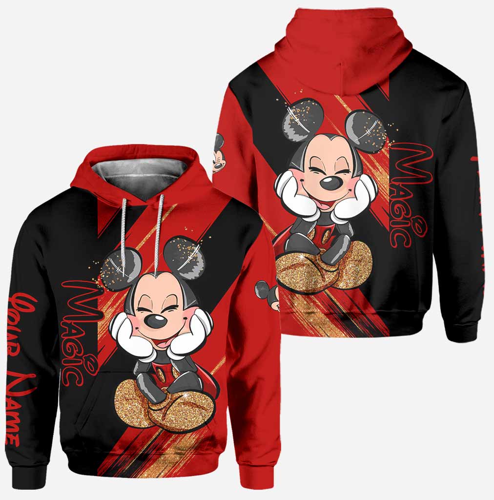 Personalized Magic Mouse Ears Hoodie & Leggings Set for Kids | Custom Name Gift