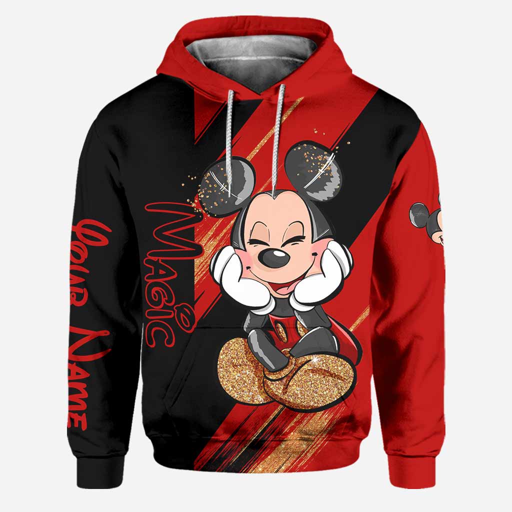 Personalized Magic Mouse Ears Hoodie & Leggings Set for Kids | Custom Name Gift