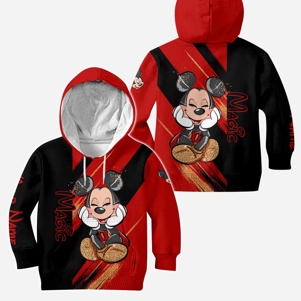 Personalized Magic Mouse Ears Hoodie & Leggings Set for Kids | Custom Name Gift