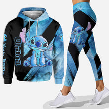 Load image into Gallery viewer, Personalized Hoodie and Leggings Set Ohana Custom Name Gift
