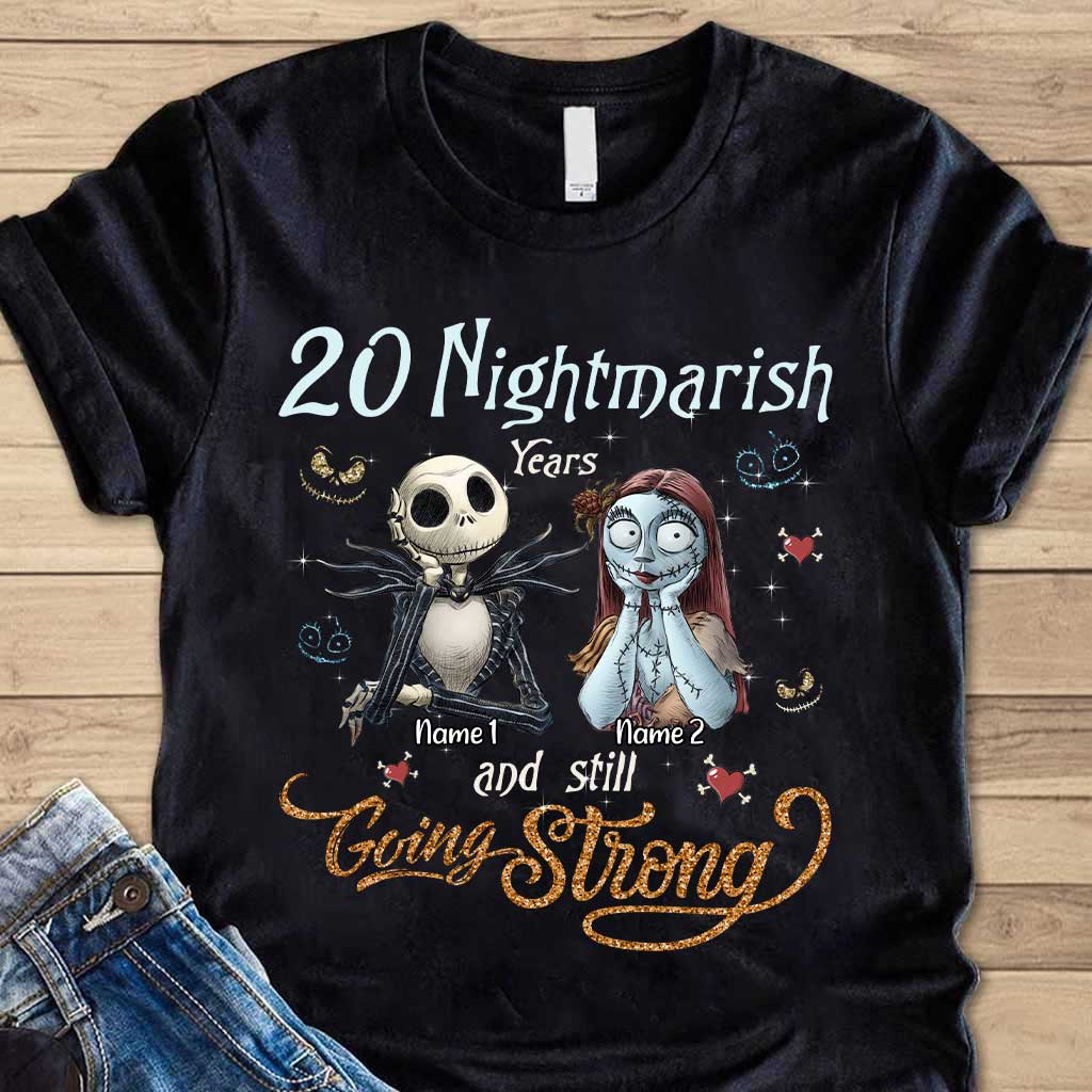Personalized Couple T-Shirt & Hoodie Nightmare Gift for Anniversary