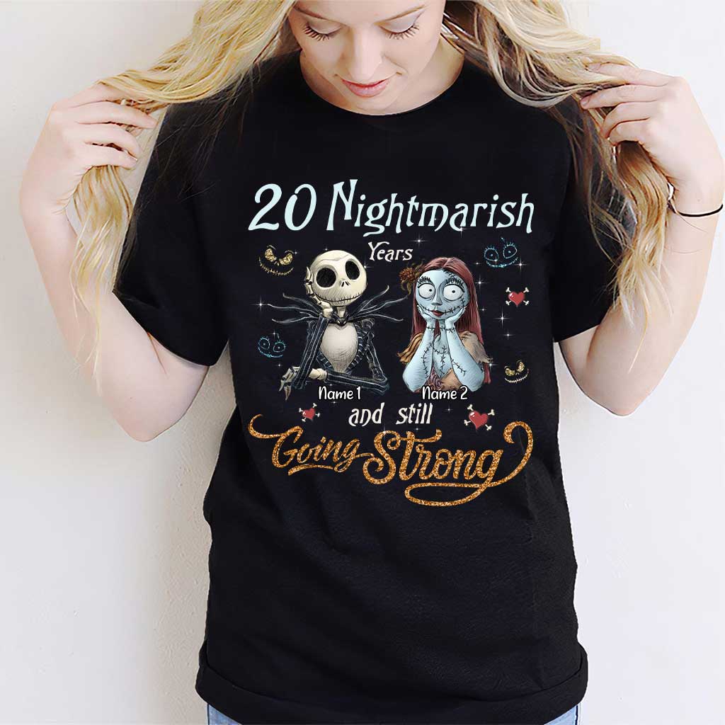 Personalized Couple T-Shirt & Hoodie Nightmare Gift for Anniversary