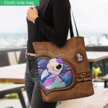 Load image into Gallery viewer, Personalized Ohana Means Family Tote Bag Custom Name Gift
