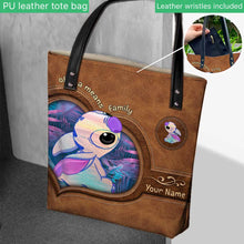 Load image into Gallery viewer, Personalized Ohana Means Family Tote Bag Custom Name Gift
