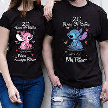 Load image into Gallery viewer, Personalized Couple T-shirt &amp; Hoodie His &amp; Hers Ohana Gift
