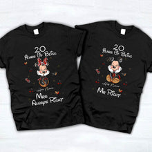 Load image into Gallery viewer, Personalized Couple T-shirt &amp; Hoodie Custom Name Gift Idea
