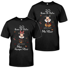 Load image into Gallery viewer, Personalized Couple T-shirt &amp; Hoodie Custom Name Gift Idea
