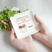 Load image into Gallery viewer, Personalized Jewelry Dish with Inspirational Quote for Mom
