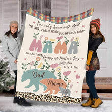 Load image into Gallery viewer, Personalized Mother's Day Blanket Custom Family Design Gift
