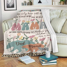 Load image into Gallery viewer, Personalized Mother's Day Blanket Custom Family Design Gift
