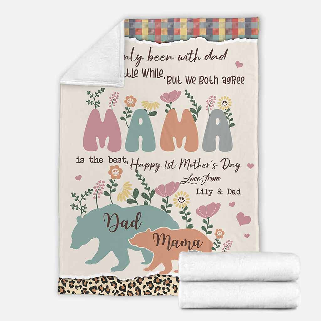 Personalized Mother's Day Blanket Custom Family Design Gift