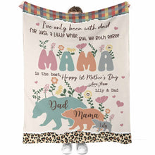 Load image into Gallery viewer, Personalized Mother's Day Blanket Custom Family Design Gift
