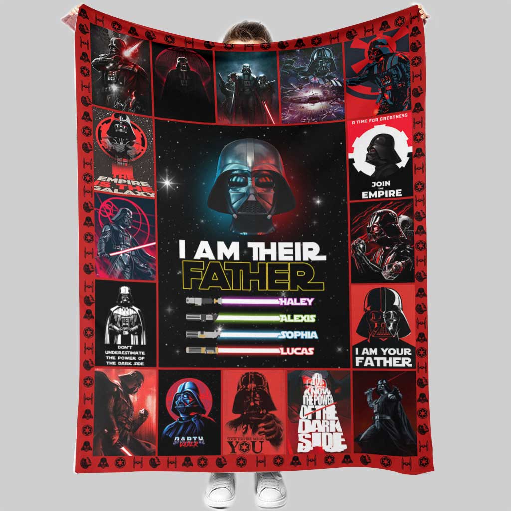 Personalized Star Wars Blanket for Father's Day Gift Idea