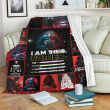Load image into Gallery viewer, Personalized Star Wars Blanket for Father's Day Gift Idea
