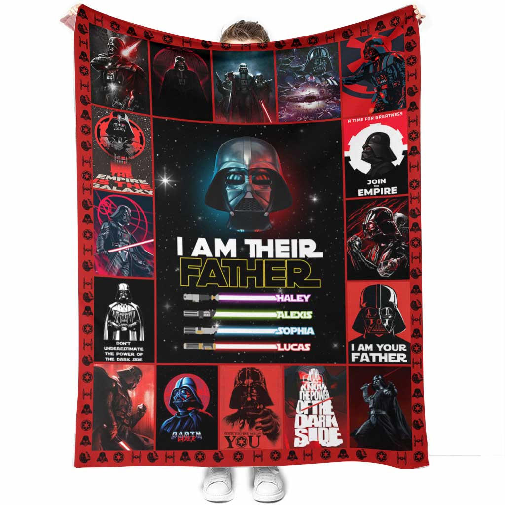 Personalized Star Wars Blanket for Father's Day Gift Idea