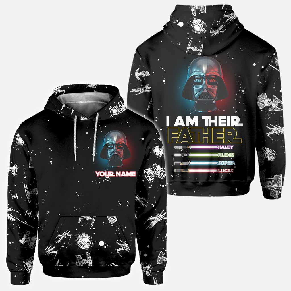 Personalized I Am Their Father Hoodie Custom Name Gift for Dad