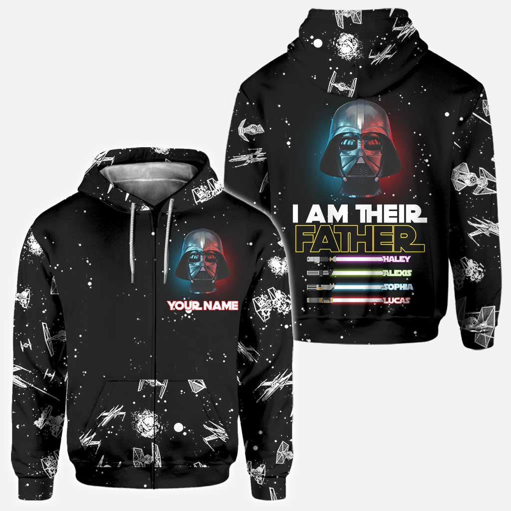 Personalized I Am Their Father Hoodie Custom Name Gift for Dad