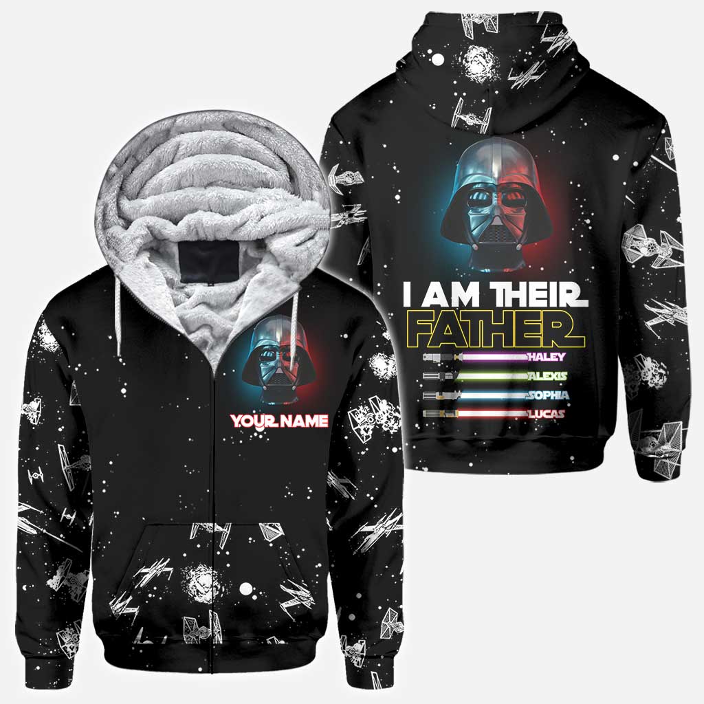 Personalized I Am Their Father Hoodie Custom Name Gift for Dad