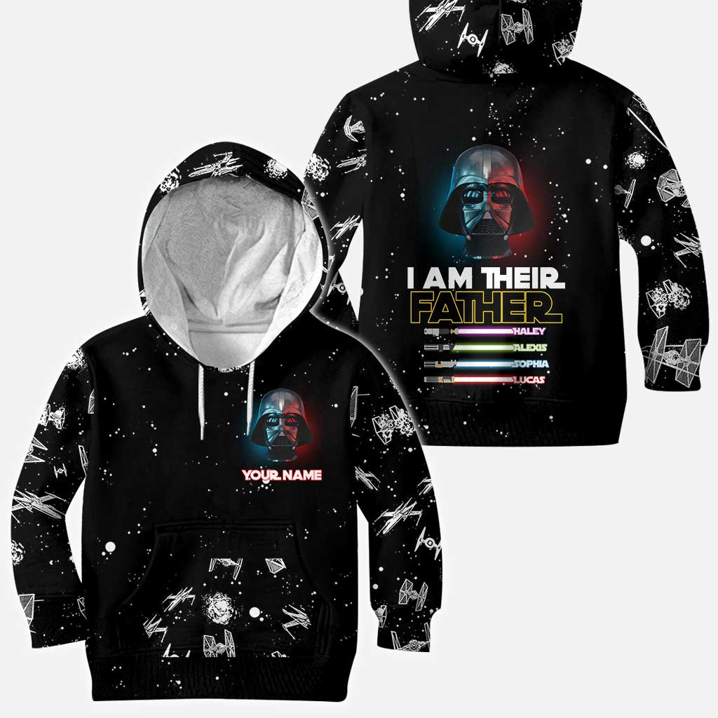 Personalized I Am Their Father Hoodie Custom Name Gift for Dad