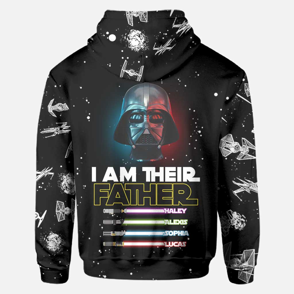 Personalized I Am Their Father Hoodie Custom Name Gift for Dad