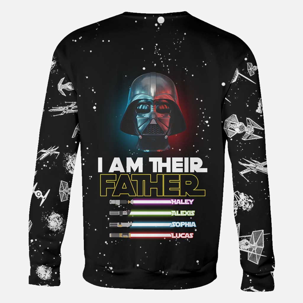 Personalized I Am Their Father Hoodie Custom Name Gift for Dad