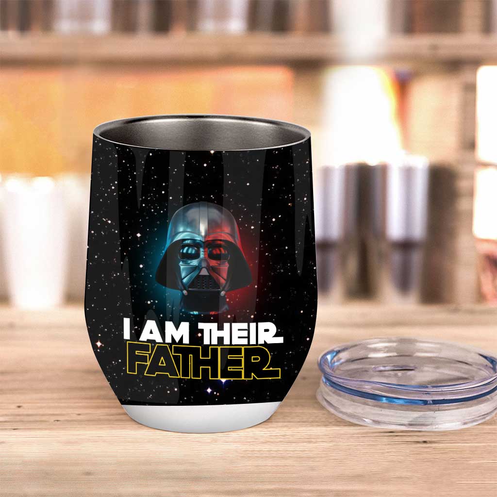 Personalized Star Wars Wine Tumbler Custom Name Gift for Dad