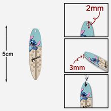 Load image into Gallery viewer, Personalized Ohana Keychain Custom Name Fiber Wood Gift
