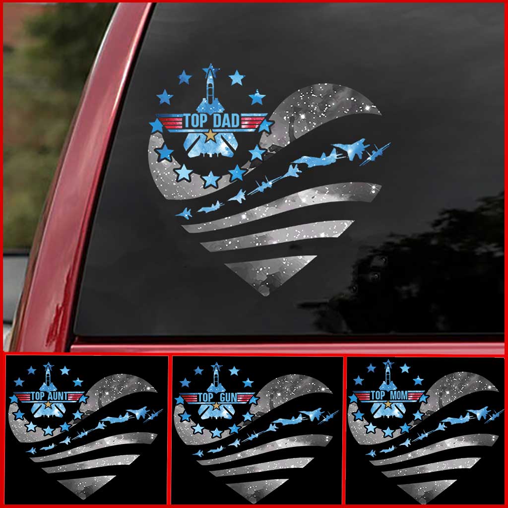 Personalized Top Dad Decal for Cars and Windows | Custom Design