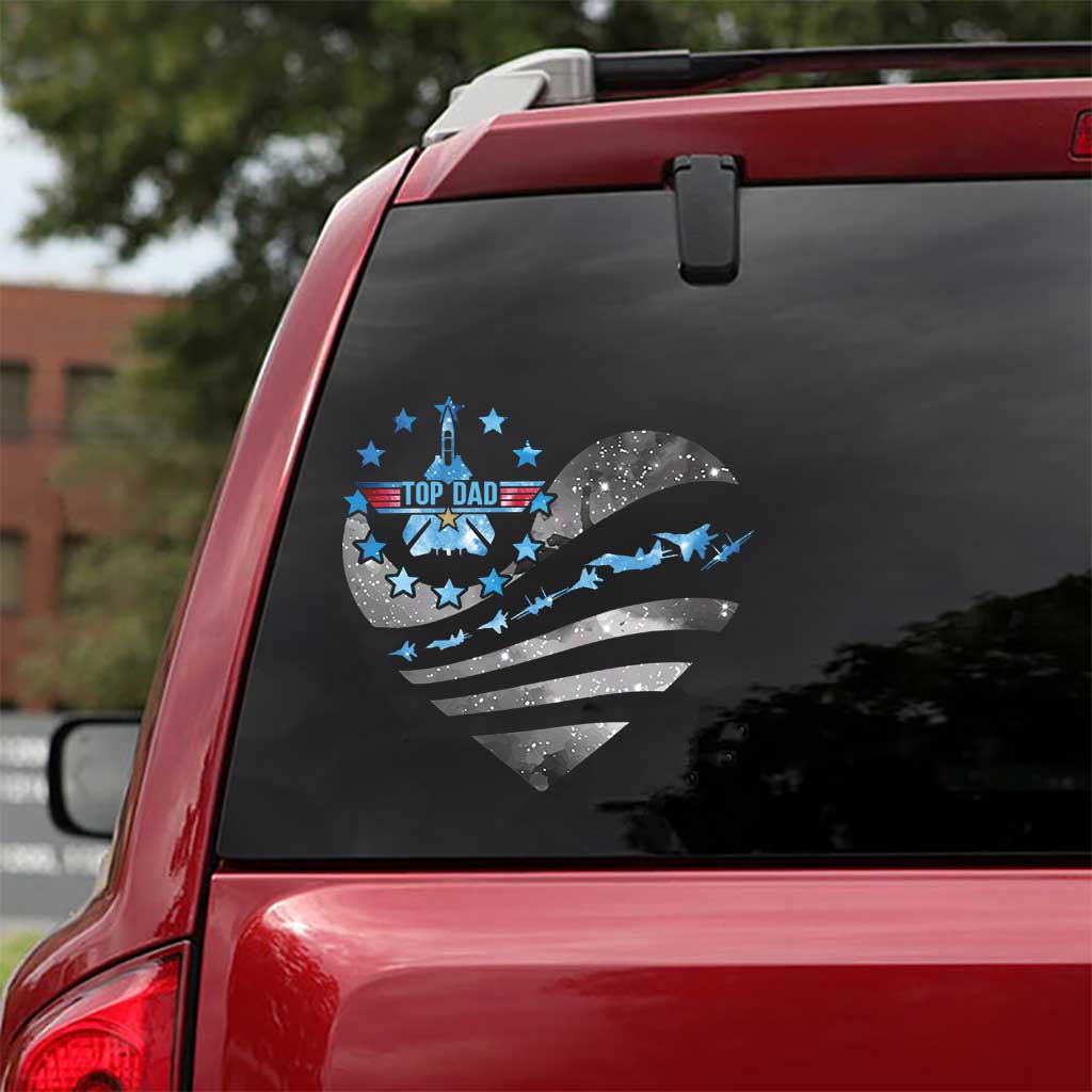 Personalized Top Dad Decal for Cars and Windows | Custom Design