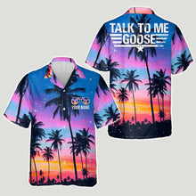 Load image into Gallery viewer, Personalized Top Gun Hawaiian Shirt Custom Name Gift
