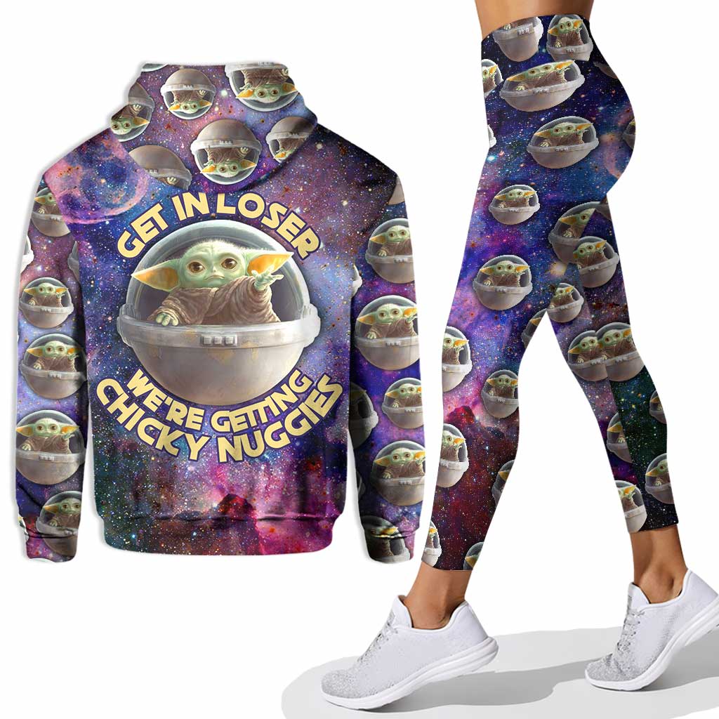Personalized Galaxy Hoodie & Leggings Set Custom Name Gift