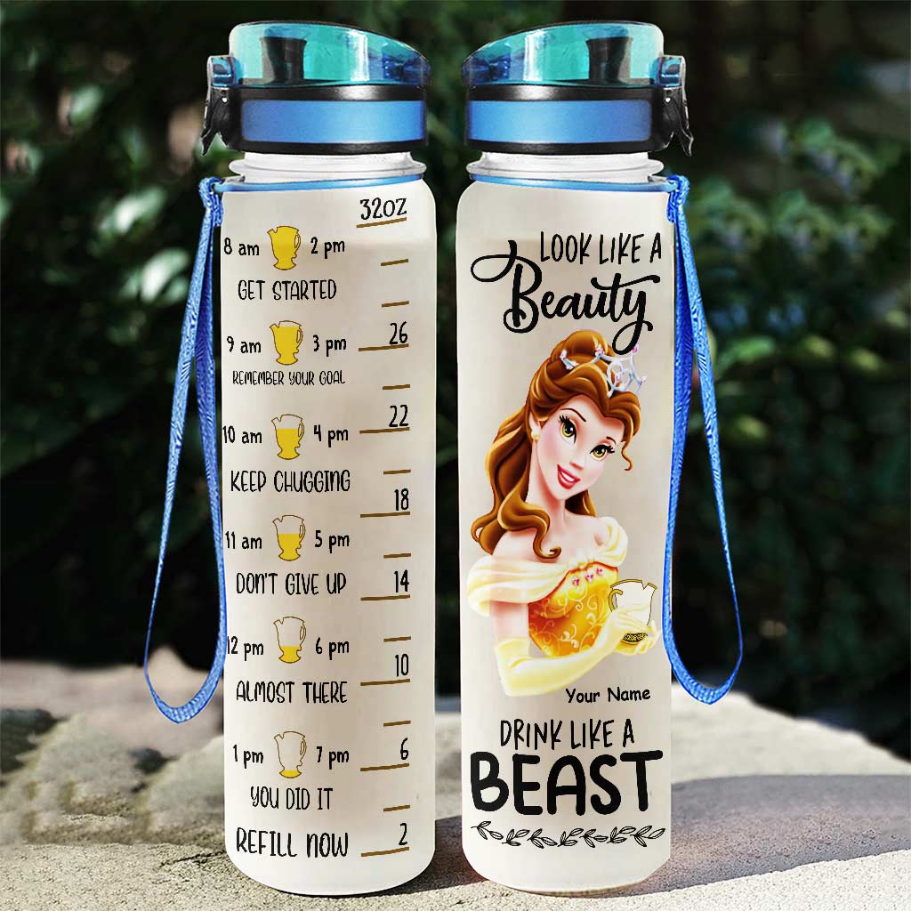 Personalized Water Tracker Bottle with Infuser for Hydration Gift