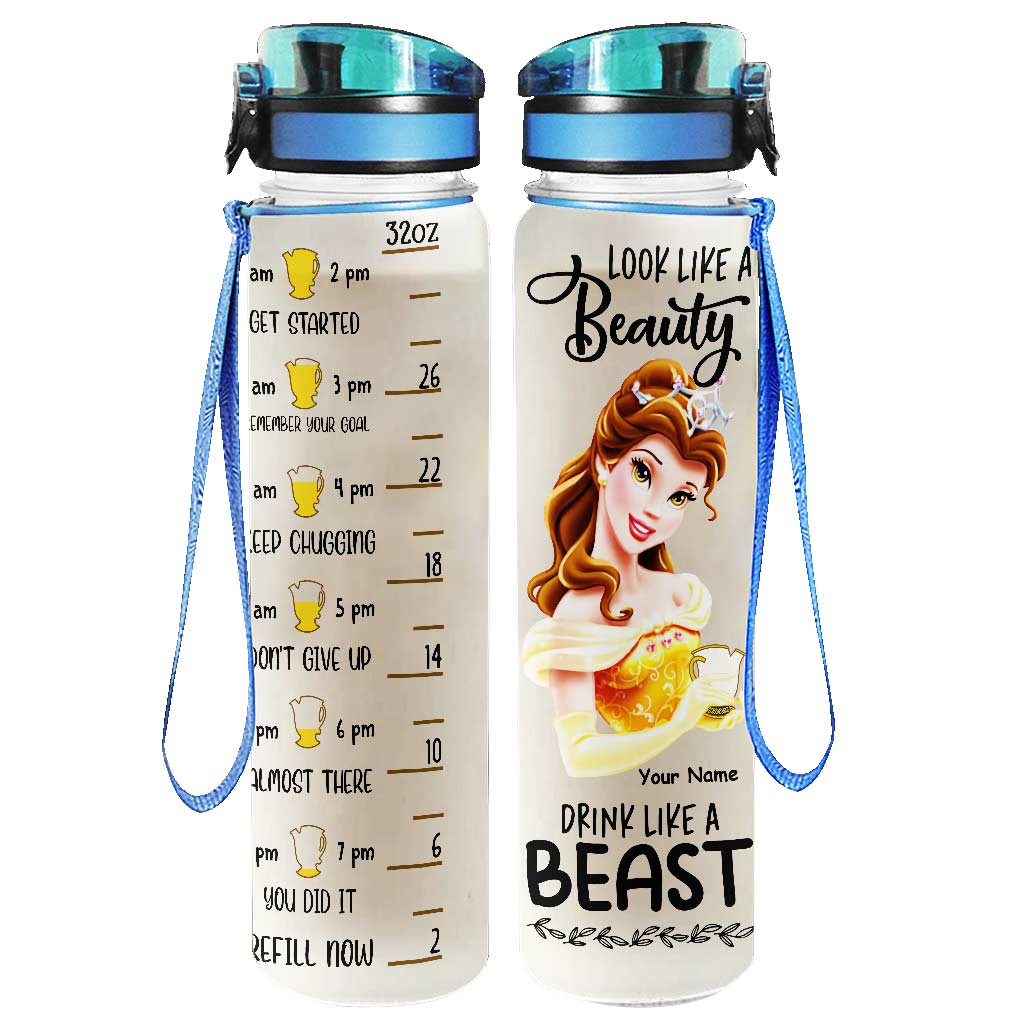 Personalized Water Tracker Bottle with Infuser for Hydration Gift