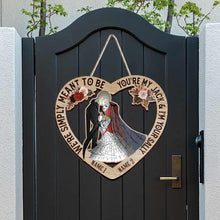 Load image into Gallery viewer, Personalized Nightmare Before Christmas Wood Sign Unique Couple Gift for Wedding Anniversary
