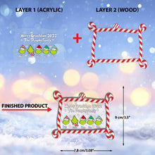 Load image into Gallery viewer, Personalized Merry Grinchmas Ornament Family Gift 2022
