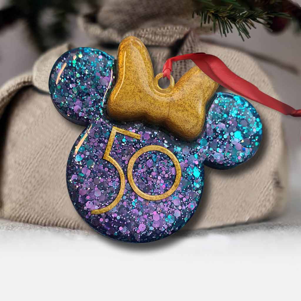 Personalized 50th Anniversary Mickey Mouse Ornament Custom Gift