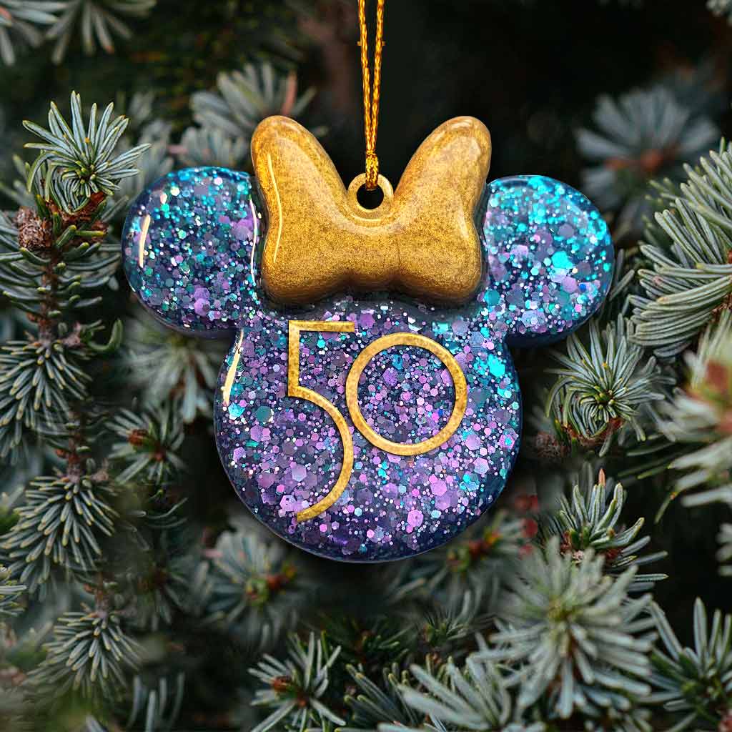 Personalized 50th Anniversary Mickey Mouse Ornament Custom Gift