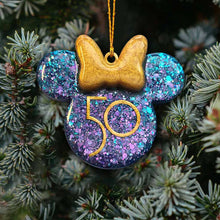 Load image into Gallery viewer, Personalized 50th Anniversary Mickey Mouse Ornament Custom Gift
