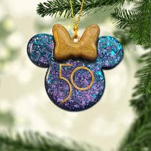 Load image into Gallery viewer, Personalized 50th Anniversary Mickey Mouse Ornament Custom Gift
