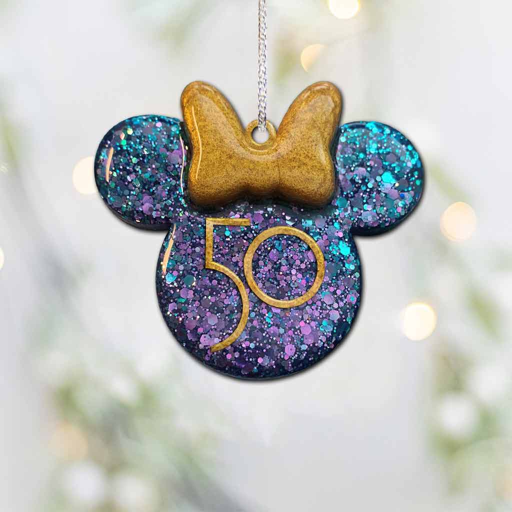 Personalized 50th Anniversary Mickey Mouse Ornament Custom Gift