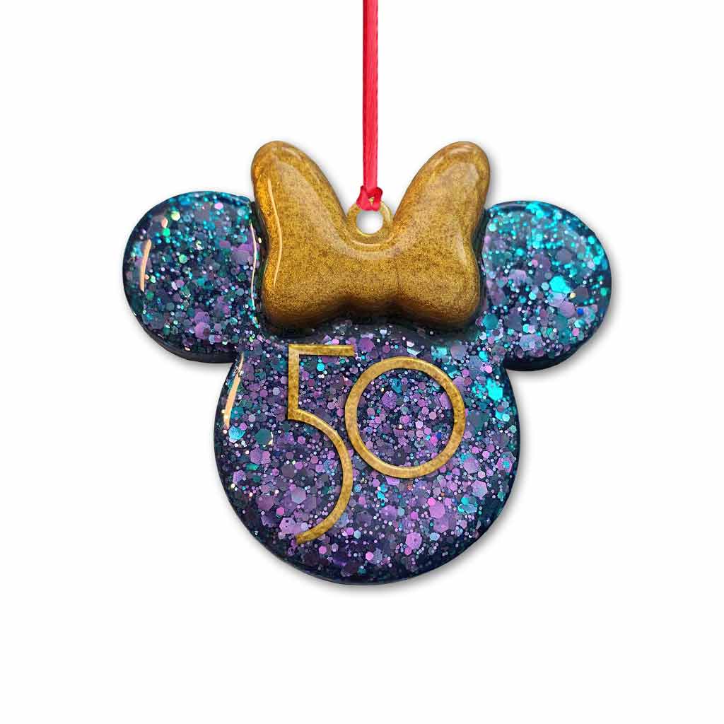 Personalized 50th Anniversary Mickey Mouse Ornament Custom Gift